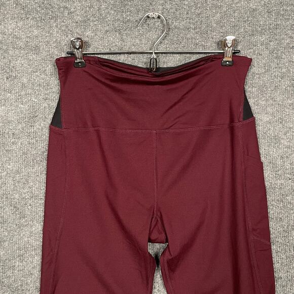 NWOT Tommie Copper Womens Size Large Back Support Leggings Red Side Pockets - Picture 3 of 13